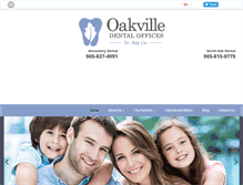 Tablet Screenshot of oakvilledentist.com